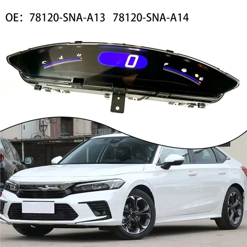 AB61-Instrument Cluster Screen Gauge Assembly 78120-SNA-A13 78120-SNA-A14 Speedometer Display User-Friendly Easy Installation