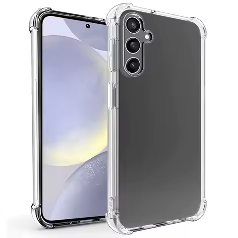 Clear Phone Case For Samsung Galaxy S25 S24 S23 S22 Plus S21 Ultra S20 Fe Silicone Soft Back Cover For Samsung A55 A35 A15 Case