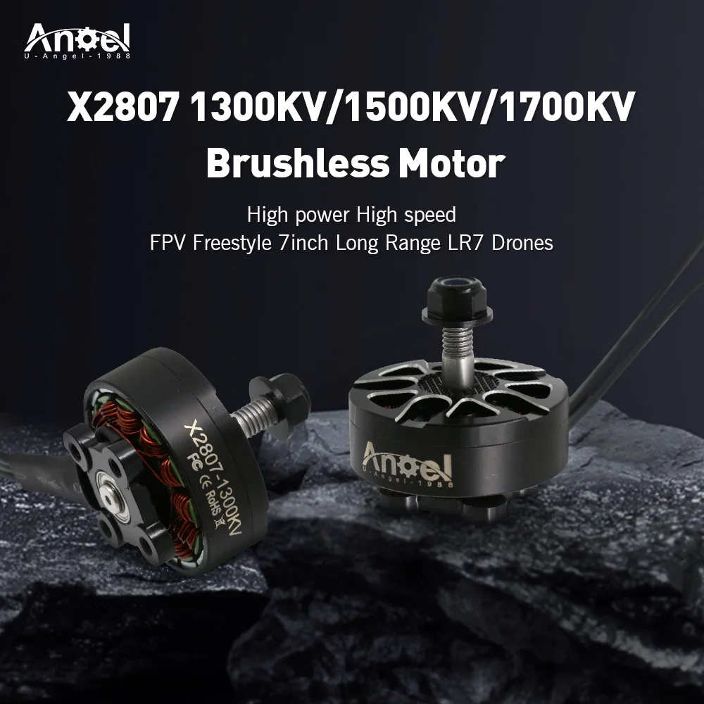 4 Stück Uangel X2807 1300KV 4S 1500KV 1700KV 6S Bürstenloser Motor für FPV 7 Zoll Drohnen DIY Teile – Detail 4