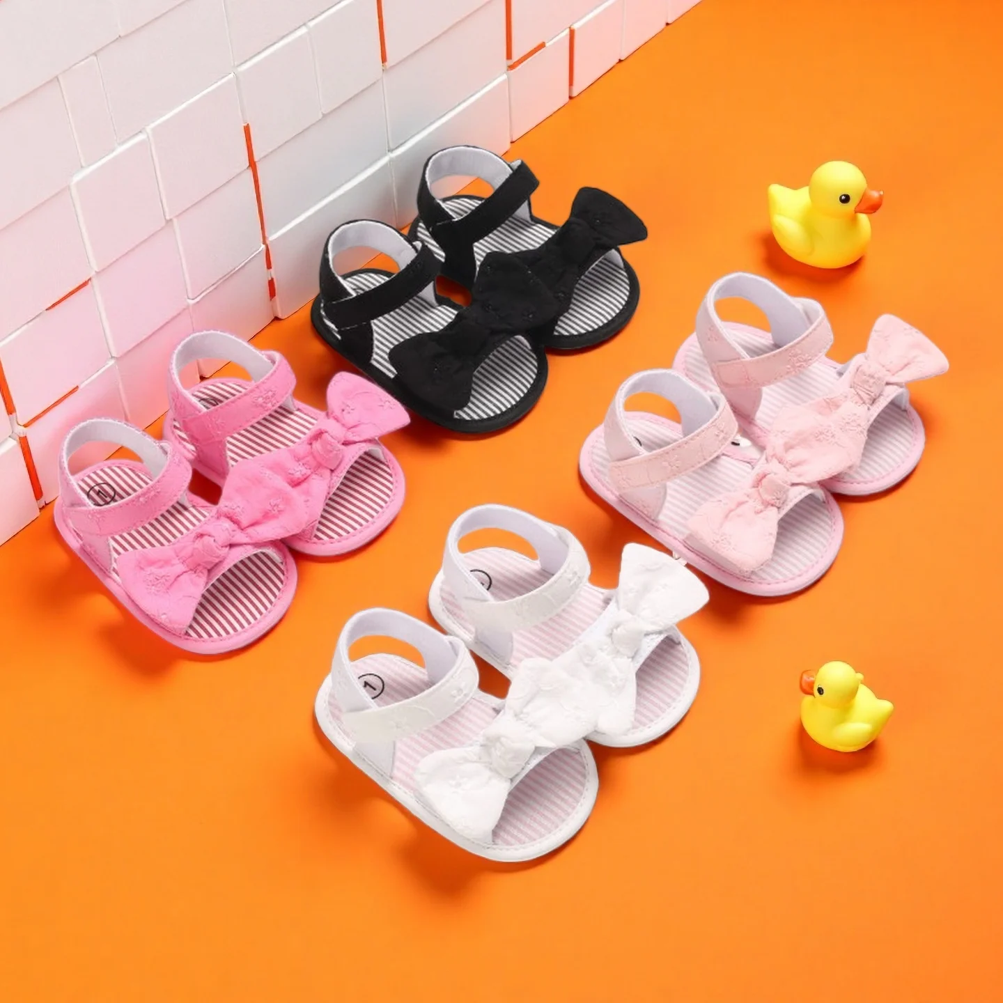 

Дышащие противоскользящие сандалии для маленьких мальчиков, первые ходунки на мягкой подошве с однотонным принтом для малышей, 0–18 месяцев