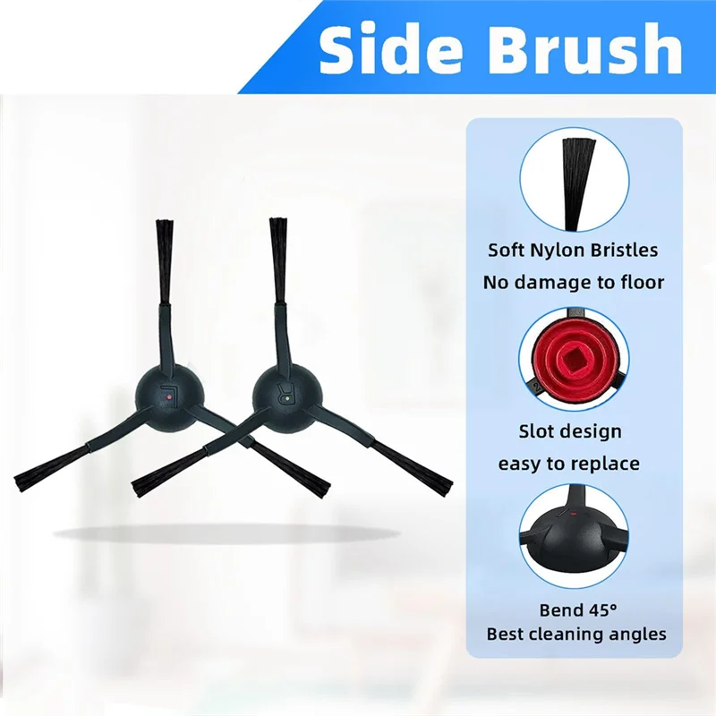 

FSLH Main Roller Brush Side Brushes Hepa Filter Replacement Parts As Shown For Ionvac Smartclean V2 Robot Vacuum Cleaner Accesso