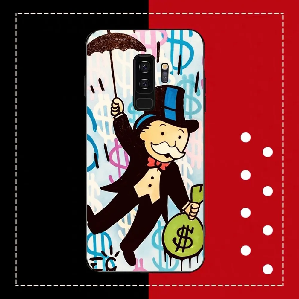 Cartoon Luxury Dollar MonopolyS Phone Case For Samsung Note 8 9 10 20 pro plus lite M 10 11 20 30 21 31 51 A 21 22 42 02 03