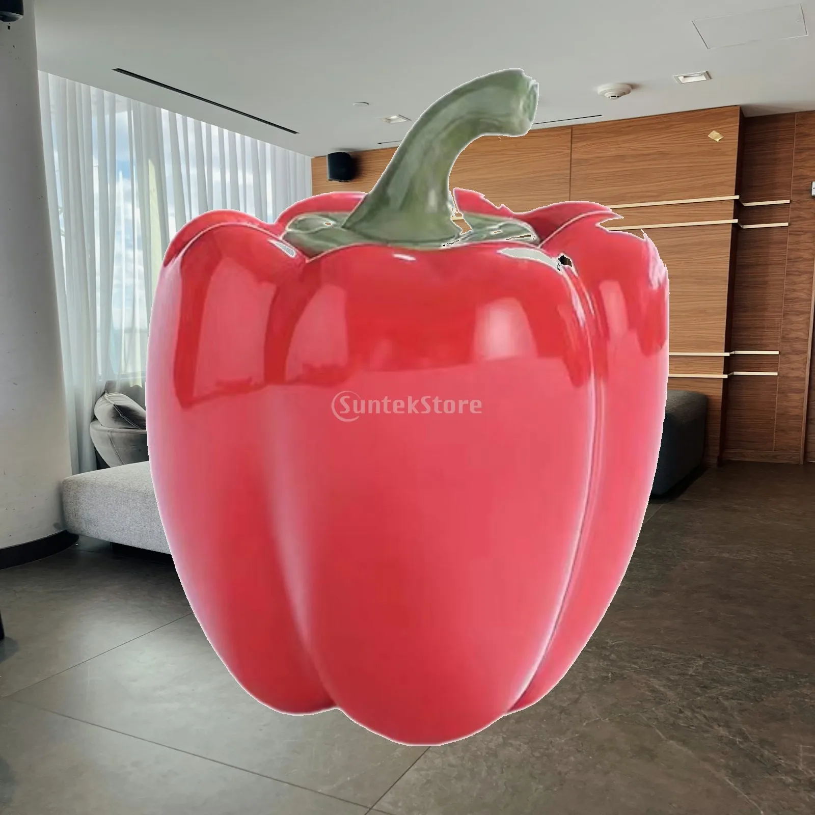 Airtight Jar Storage Container Chili Shape Collectible Creative Vegetable Crafts Multi Function Ceramic Sealed for Home