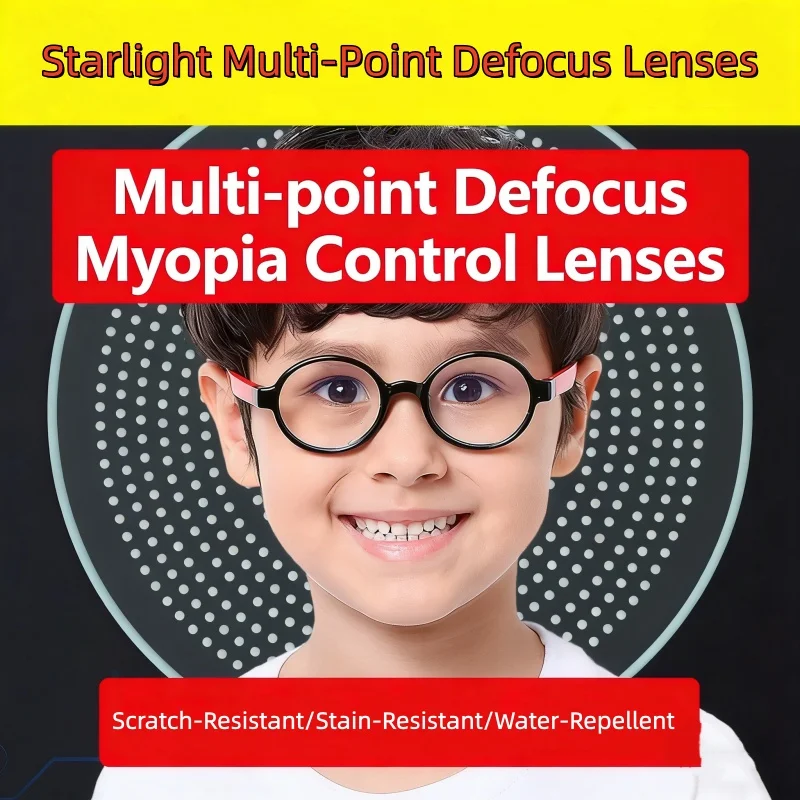 1.67 Index Multi-Point Defocus Myopia Control Lenses Anti Blue Light Optical Eyeglass Lenses for Kids & Teenagers Eye Care