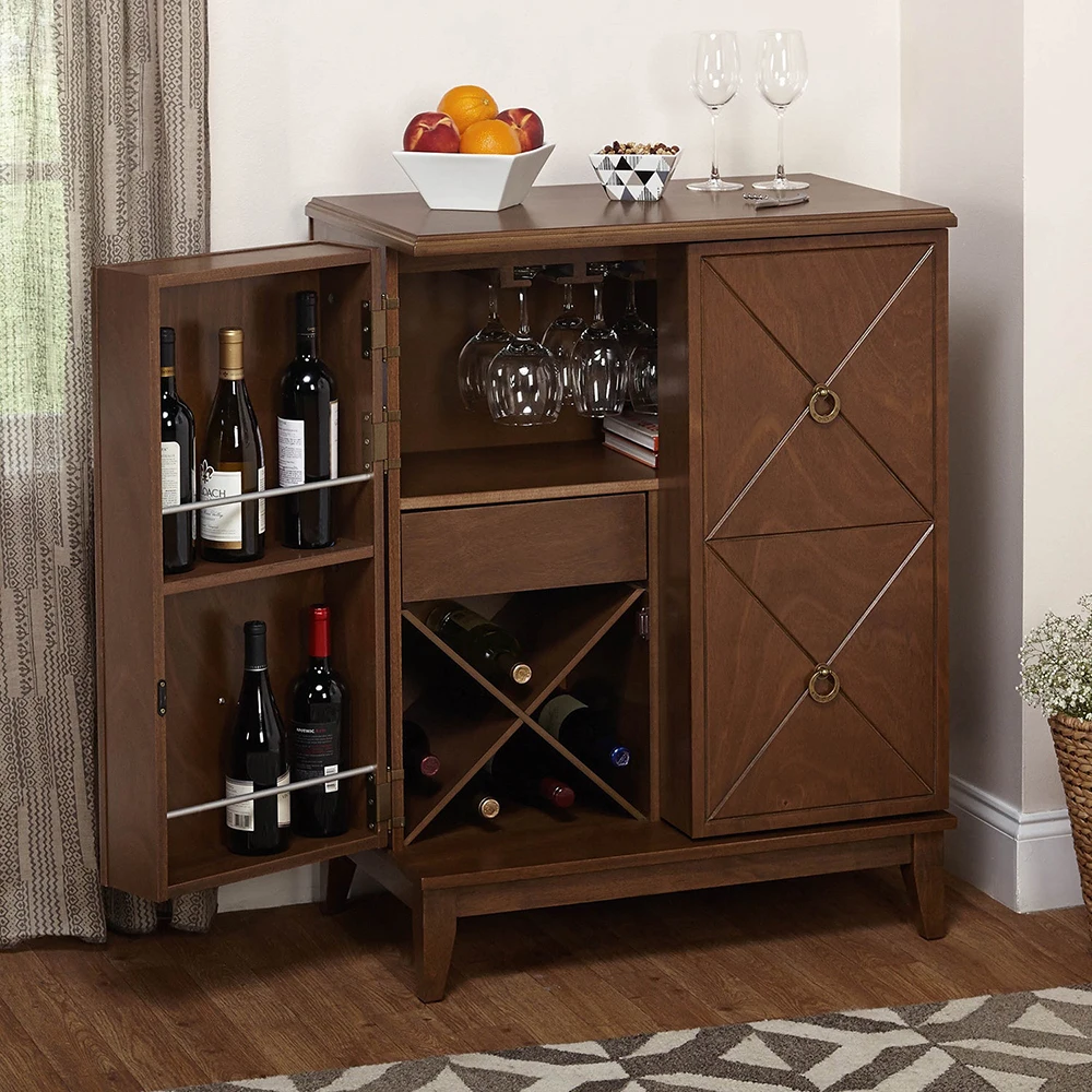 #Manufacturers Directly Sold Wooden Simple Living Wine bar Cabinet