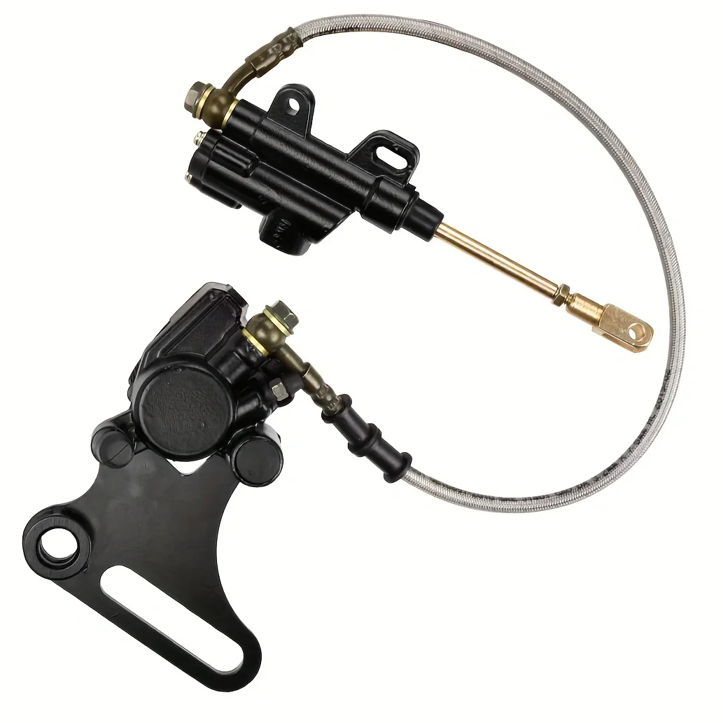 15MM Hydraulic Rear Disc Brake Caliper with Master Cylinder & Brake Pads Brake System Fit 125cc -160cc  PIT Bike Trail Bike Dirt
