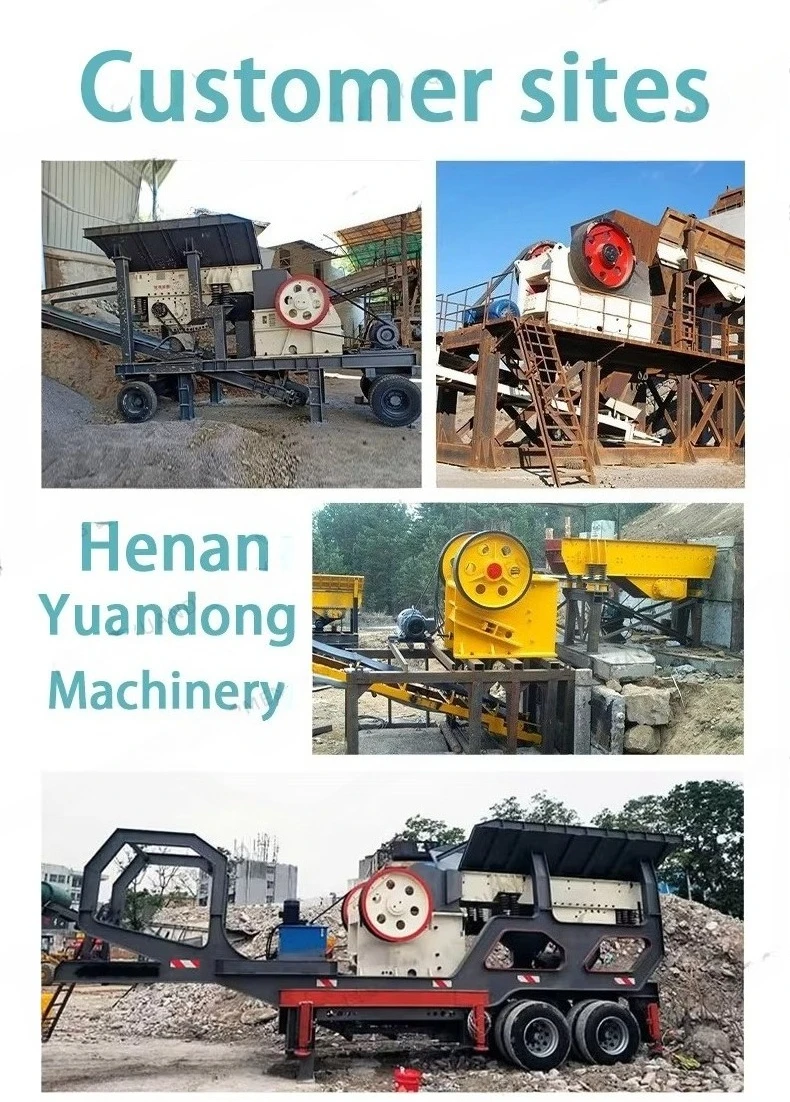 250*400 Quarry Mobile Stone Crusher Jaw Crusher Station Concrete Gold Ore Stones Rock Crusher Stone Crushing Machine