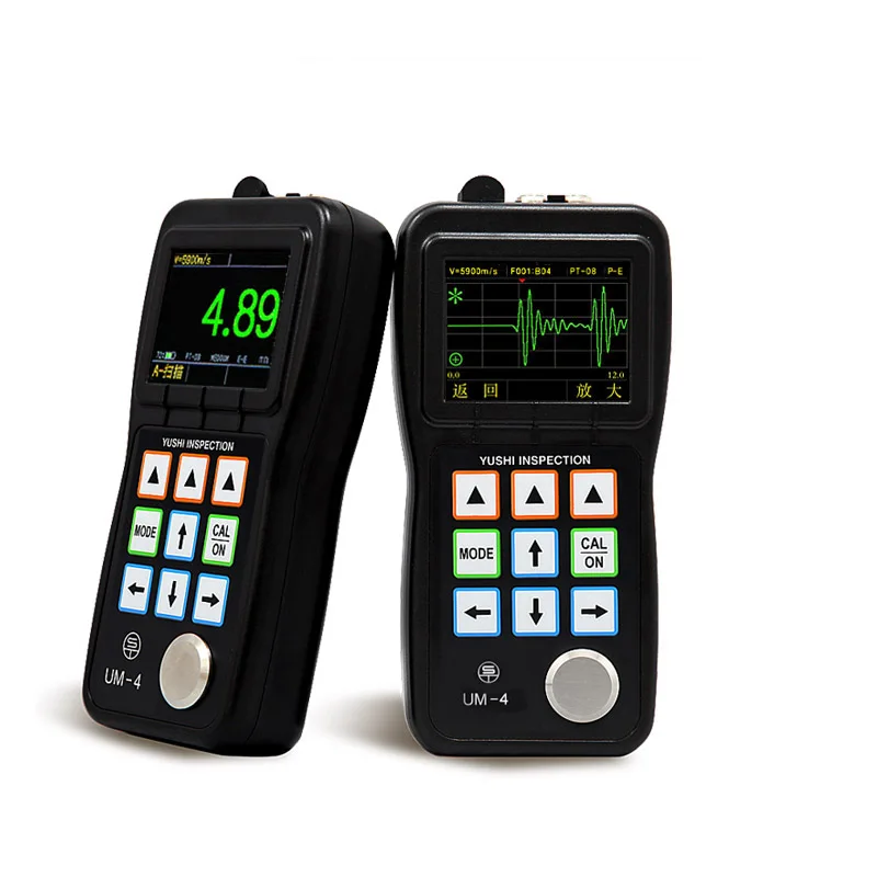 YUSHI المحمولة UM-4 مقياس السماكة الرقمي شاشة LED عالية الدقة