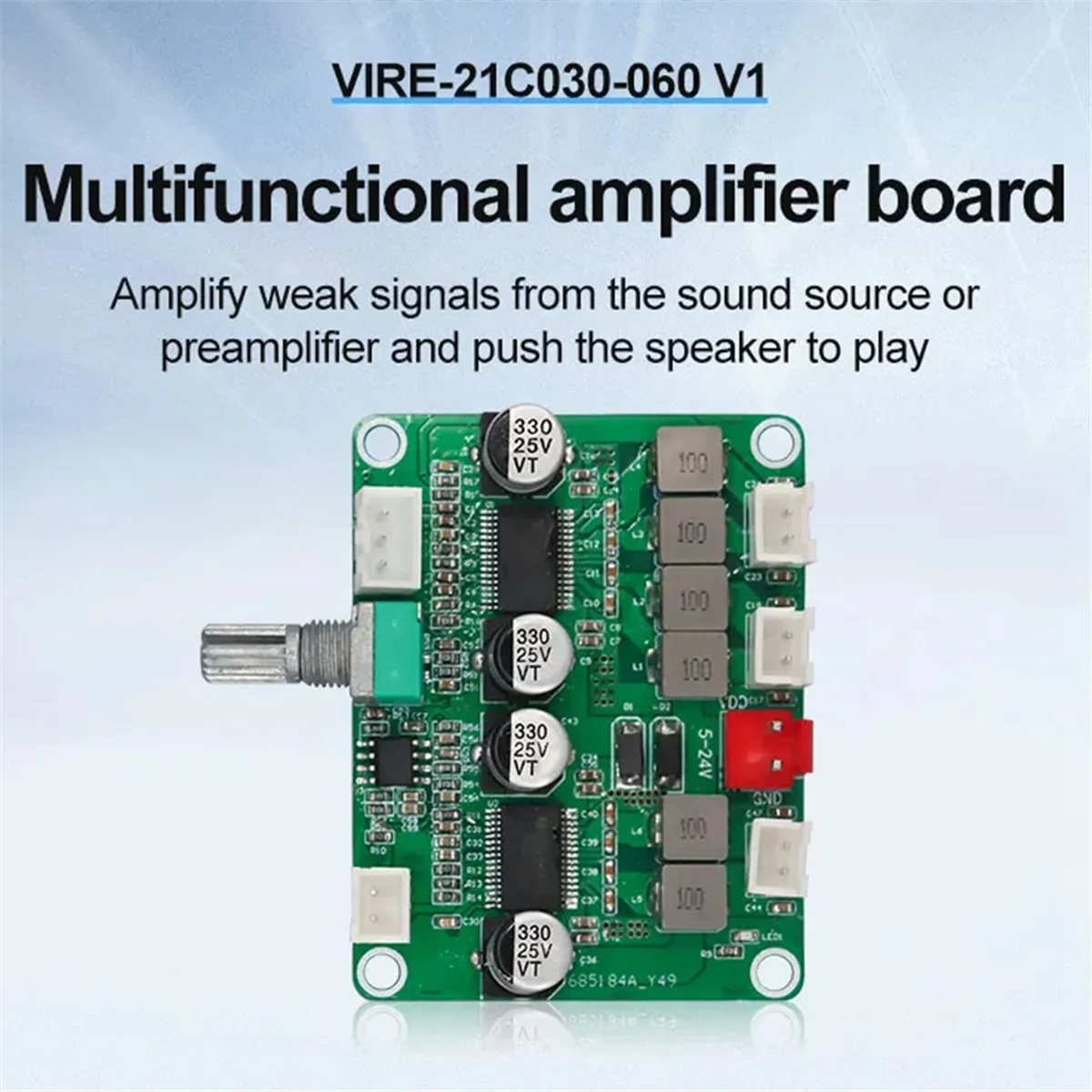 TPA3118 Digital Audio Amplifier Board 2.1 Channel Amplifier Module 2X30W&60W Audio Power Amp Board 12V-24V -T44C