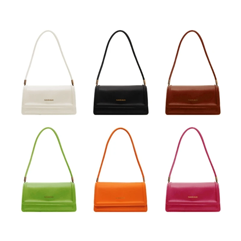 Retro Underarm Small Square Bag Armpit Handbag PU Shoulder Bags for Everyday Use