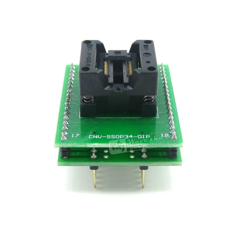 Makerseek SSOP28 TO DIP28 (B) SKU 3806 Waveshare SSOP28 TO DIP28  B , Programmer Adapter,