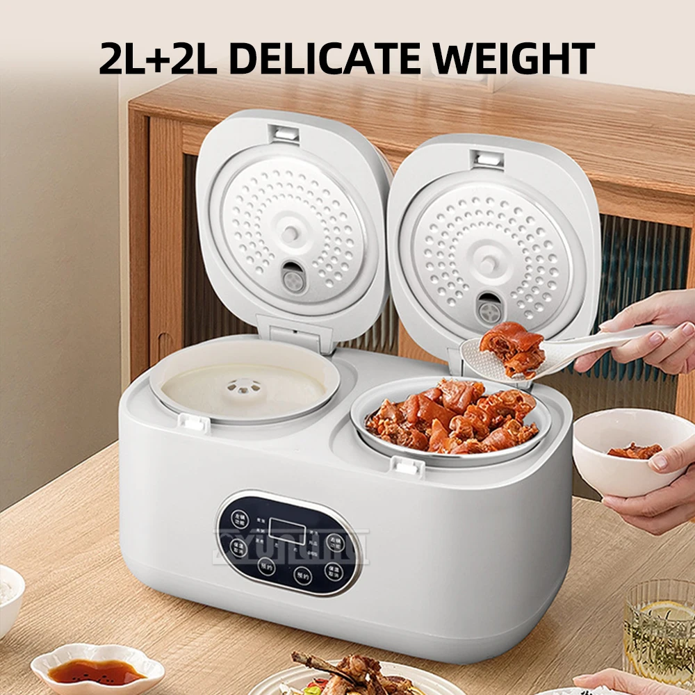 

Household Low Sugar Rice Cooker 4L Double Pot Multifunctional Non-Stick Reis Kocher Panela Eletrica De Arroz