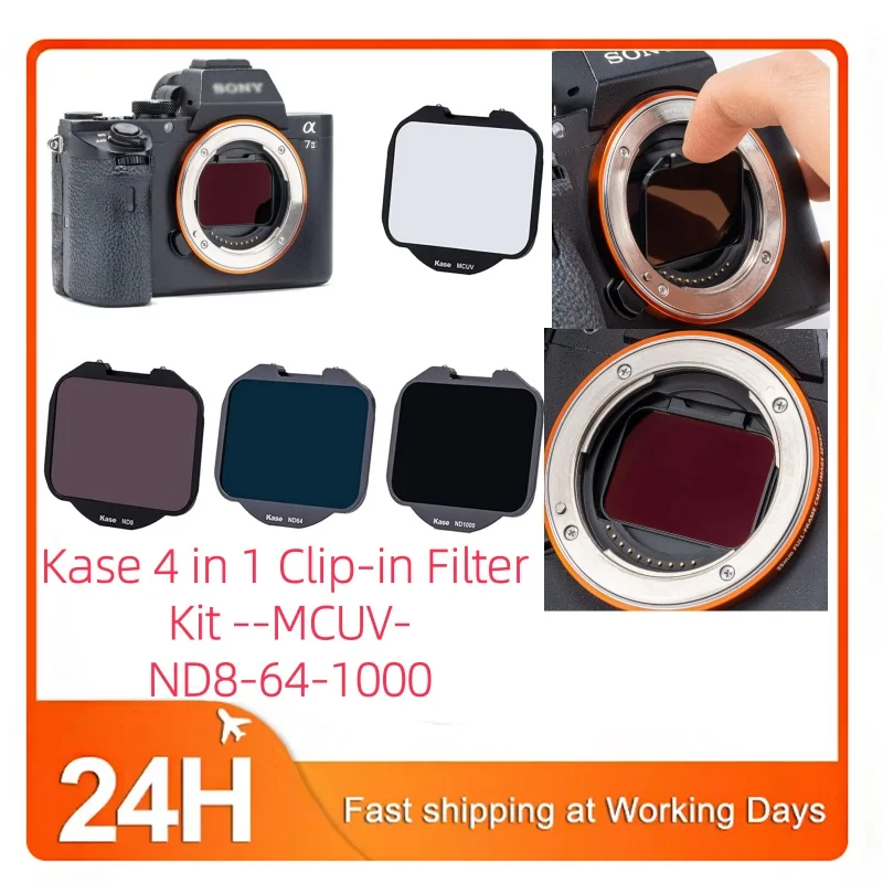 Kase Clip-in CMOS Protector MCUV/Neutral Density ND1000 ND64/Light Pollution Filter for Sony Camera