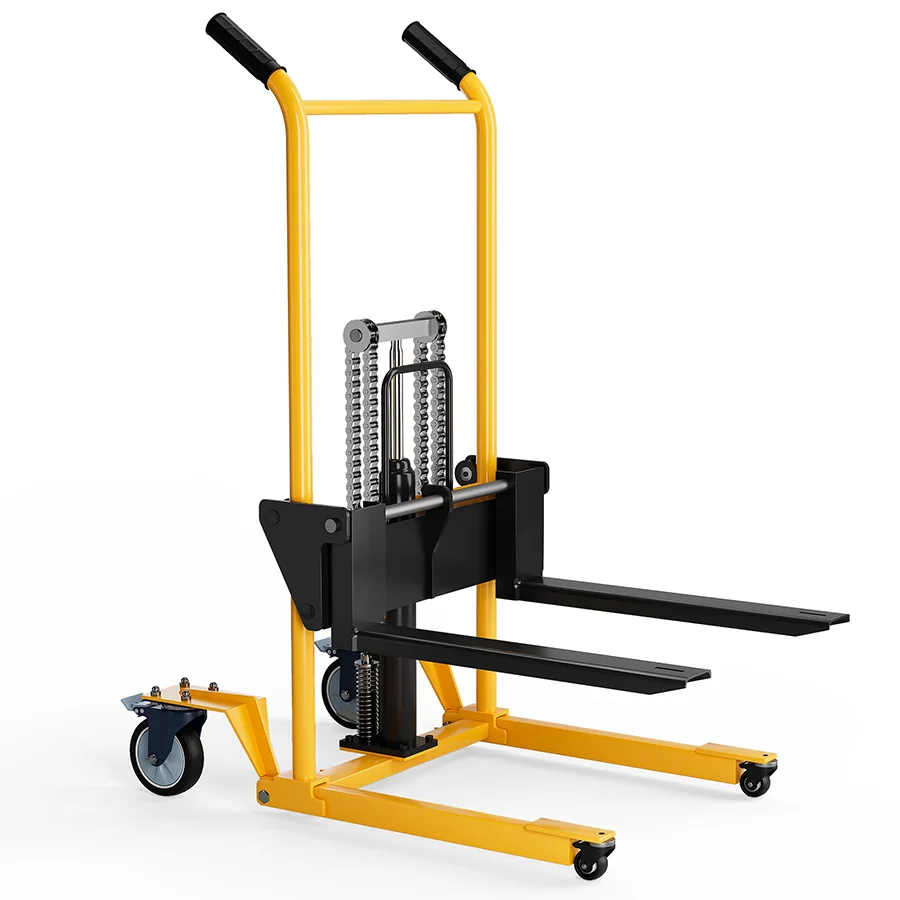 

Ручная 4-колесная тележка для поддонов 45 кг, настраиваемая, сертифицирована CE ISO, HS200, для розничной торговли и складской логистики в помещении