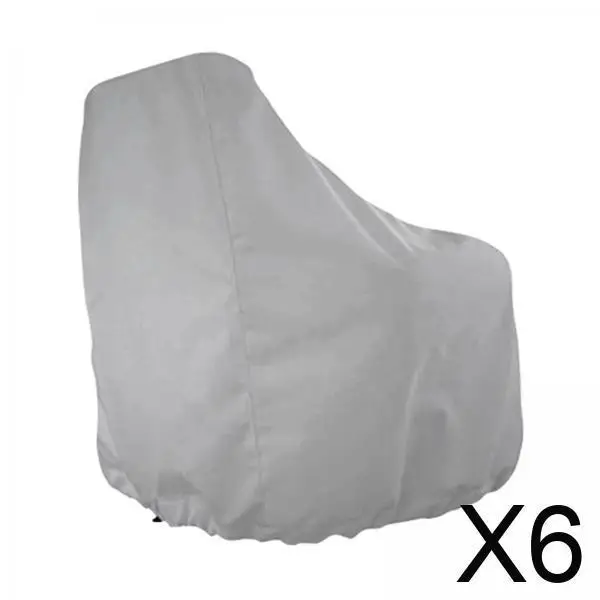 

Foldable Helm Captain Chair Seat Cover Waterproof Resistant Protective Marine Accessory for Boat Pedestal and Yacht Chair