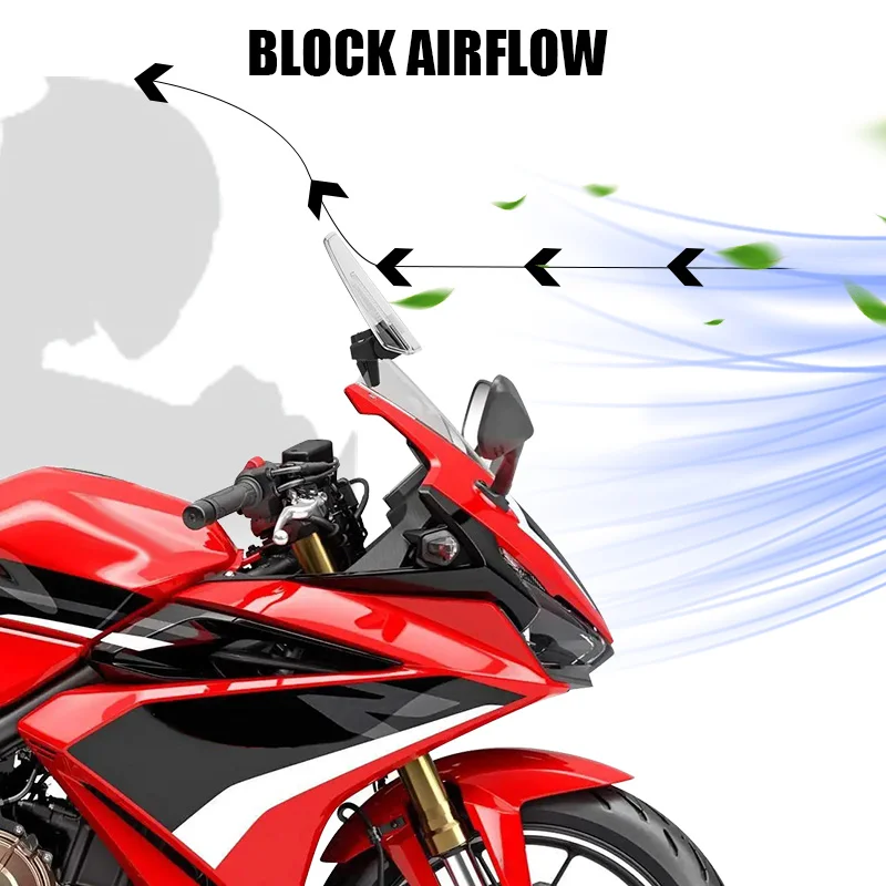 Universal New Motorcycle Windshield Extension Adjustable Spoiler Deflector For SUZUKI V-Strom DL1050 DL 1050 DL1050XT dl1050