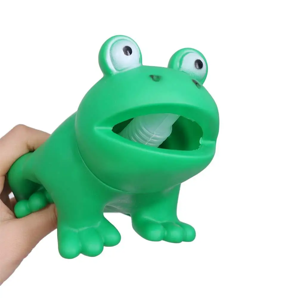 Simulation Frosch Squeeze Spielzeug PVC Frosch Modell Squeeze Sound Frosch Spielzeug Hobby Sammlung Interaktive Spiele Cartoon Tier Parodie Spielzeug