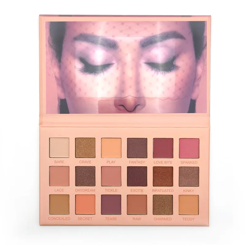 Paleta Cieni do Powiek 18 Kolorów, Efekt Flash, Makijaż, Paleta Matowych Cieni do Powiek, Zestaw do Makijażu Nude, Puder Kosmetyczny, Pigment, Neon — zdjęcie 5