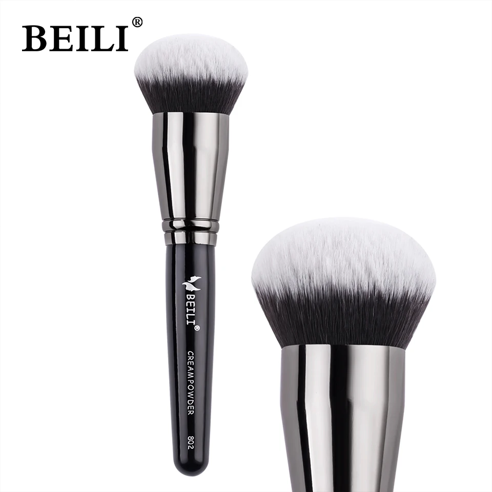 Black Foundation Make up Brush Cream Foundation buffing Makeup Brush Big Foundation Brush Synthetic Hair Face Makeup Tool