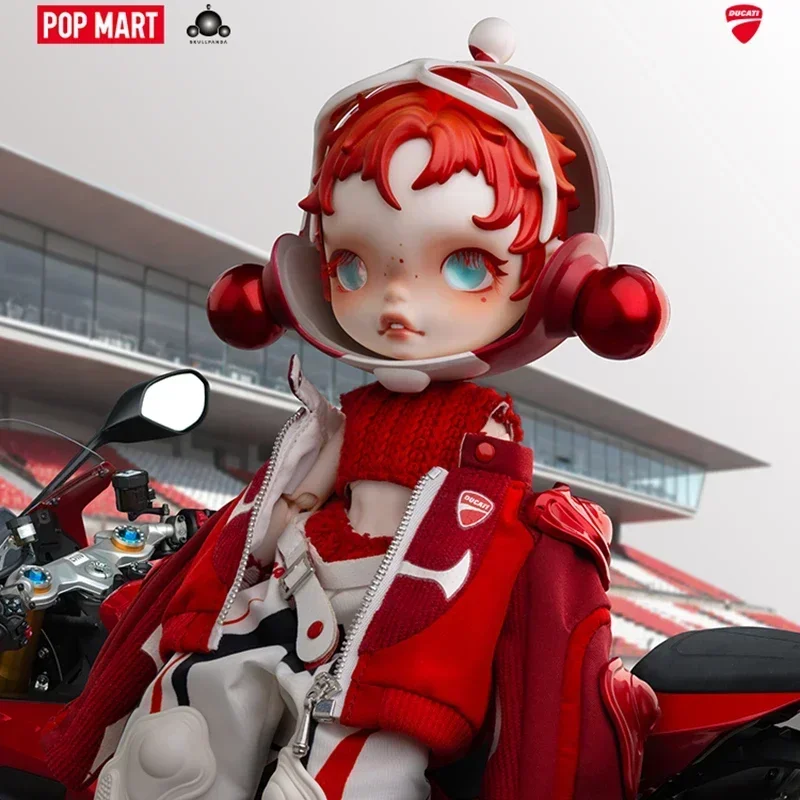 

POP MART SKULLPANDA x DUCATI 1/6 серия экшн-фигурок слепая коробка Mystery Box игрушки кавайные украшения фигурки домашний декор рабочий стол