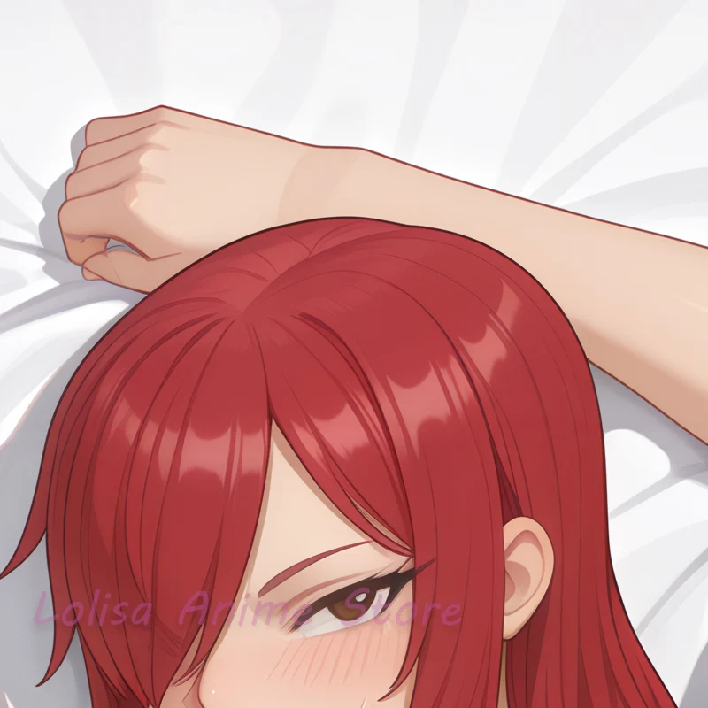 Dakimakura Erza Scarlet Anime Body Pillow Cover Double-sided Print Pillowcase Life-size Birthday Gifts
