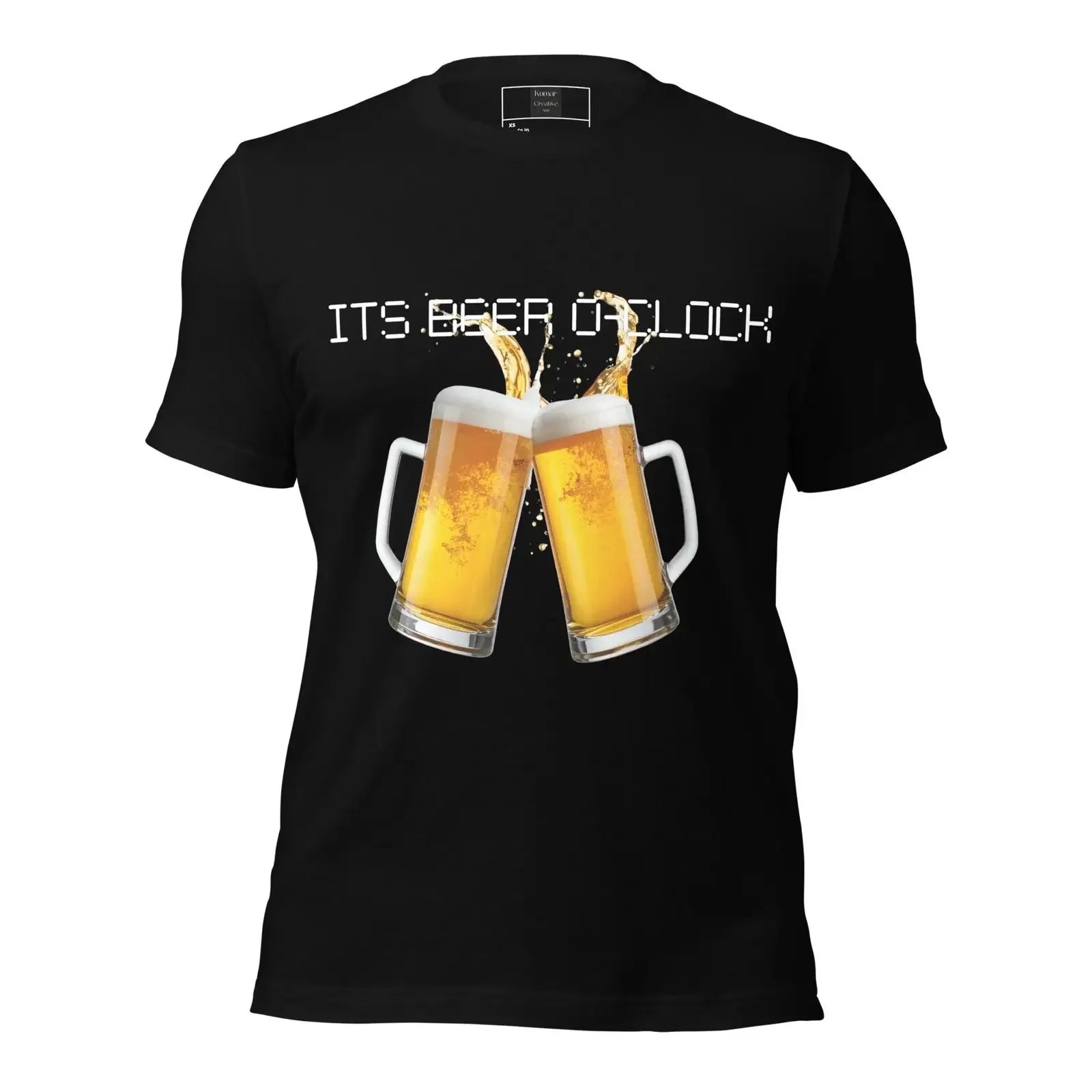 It s Beer O Clock T Shirt Funny Lover Pub vintage Washed Top For Everyday Wear graphic homme Unisex fashion designer clothes