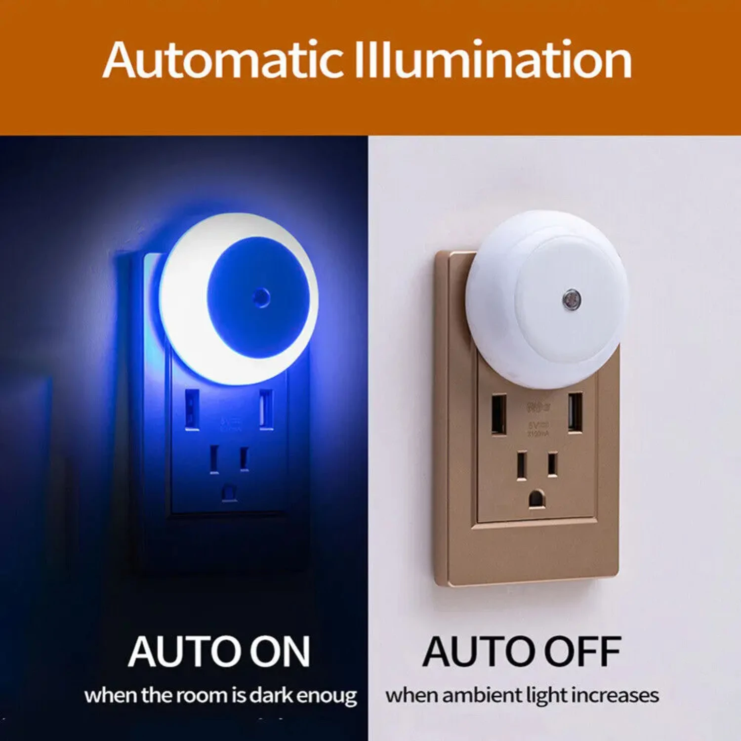 Stylish Automatic Motion-Activated Night Light - Soft Colors - Relaxing Atmosphere - Essential Interior Lighting