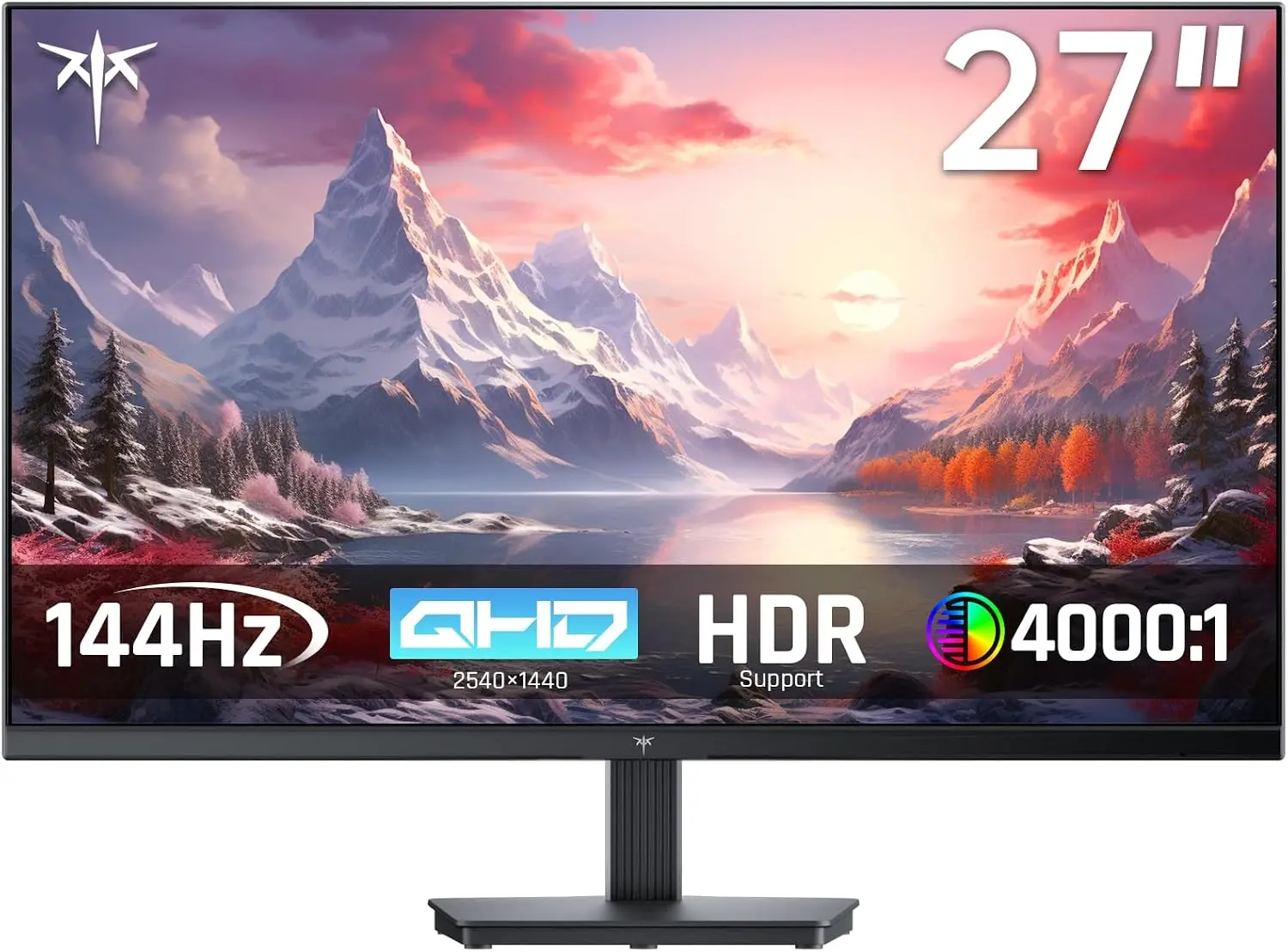 Torvani Store KTC 27 Inch QHD Computer Monitor, 2K 144Hz 1440P Gaming Monitor, Eye Care PC Monitor for Office Gamers, HDMI/DP, FreeSync & G-Sync, HDR10, VESA, Tilt Adjustable, H27T27S
