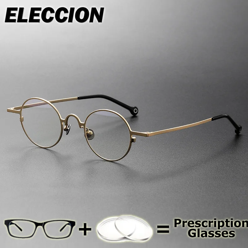 

ELECCION Prescription Lenses Presbyopia Myopia Women Men High Quality UltraLight Titaniu Alloy Anti Blue Reading Glasses Eyewear