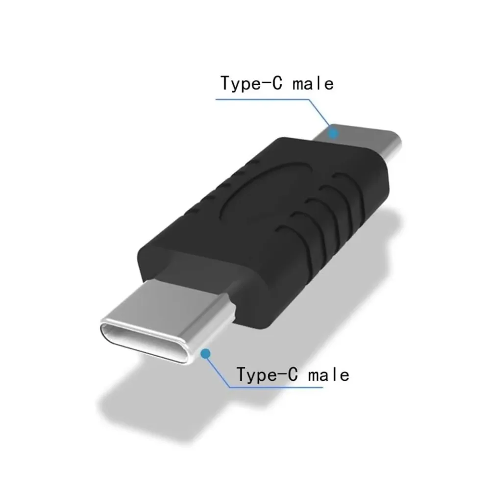 2Pack USB C Male to Male Adapter USB3.1 Type-C Extender Connector 60W PD Charging 4K Video 10Gbps Data Transfer for Laptop Phone