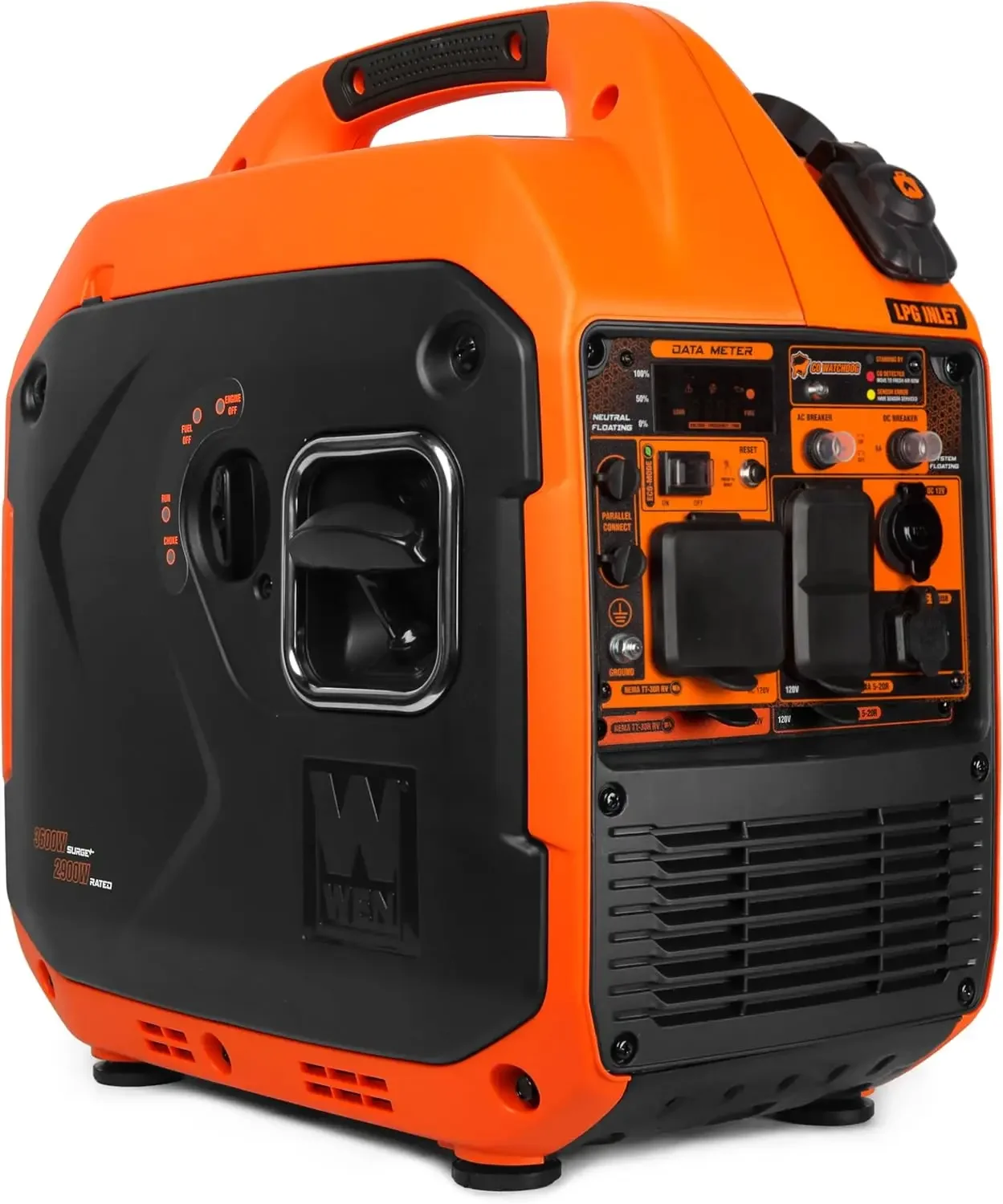 Quiet and Lightweight 3600-Watt Dual Fuel RV-Ready Portable Inverter Generator with Fuel Shut Off and CO Watchdog