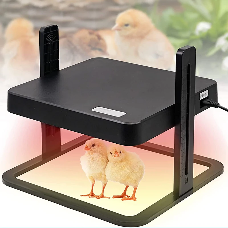 Poutly Heater for Chicken Eggs Incubator Brooder Chicks Heating Plate Adjustable Chick Coop Heater Temperature Controller