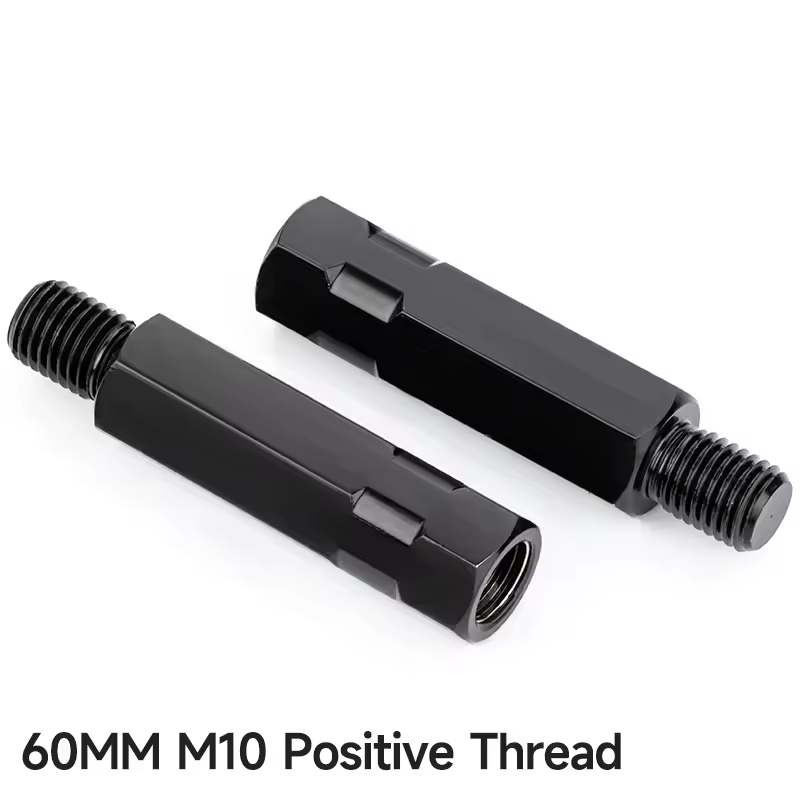 Longer Extension Black Motorcycle Rearview Mirror Adapters M8 8mm M10 10mm Anti clockwise Right Left Hand Thread Changing Screws - Image 22