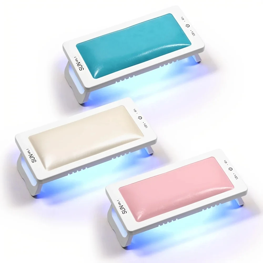 LULAA New UV LED Nail Dryer With Leather Pillow For Nail Salon Nail Shop Manicure Tools Foldable Drying Lamp EquipmentTools