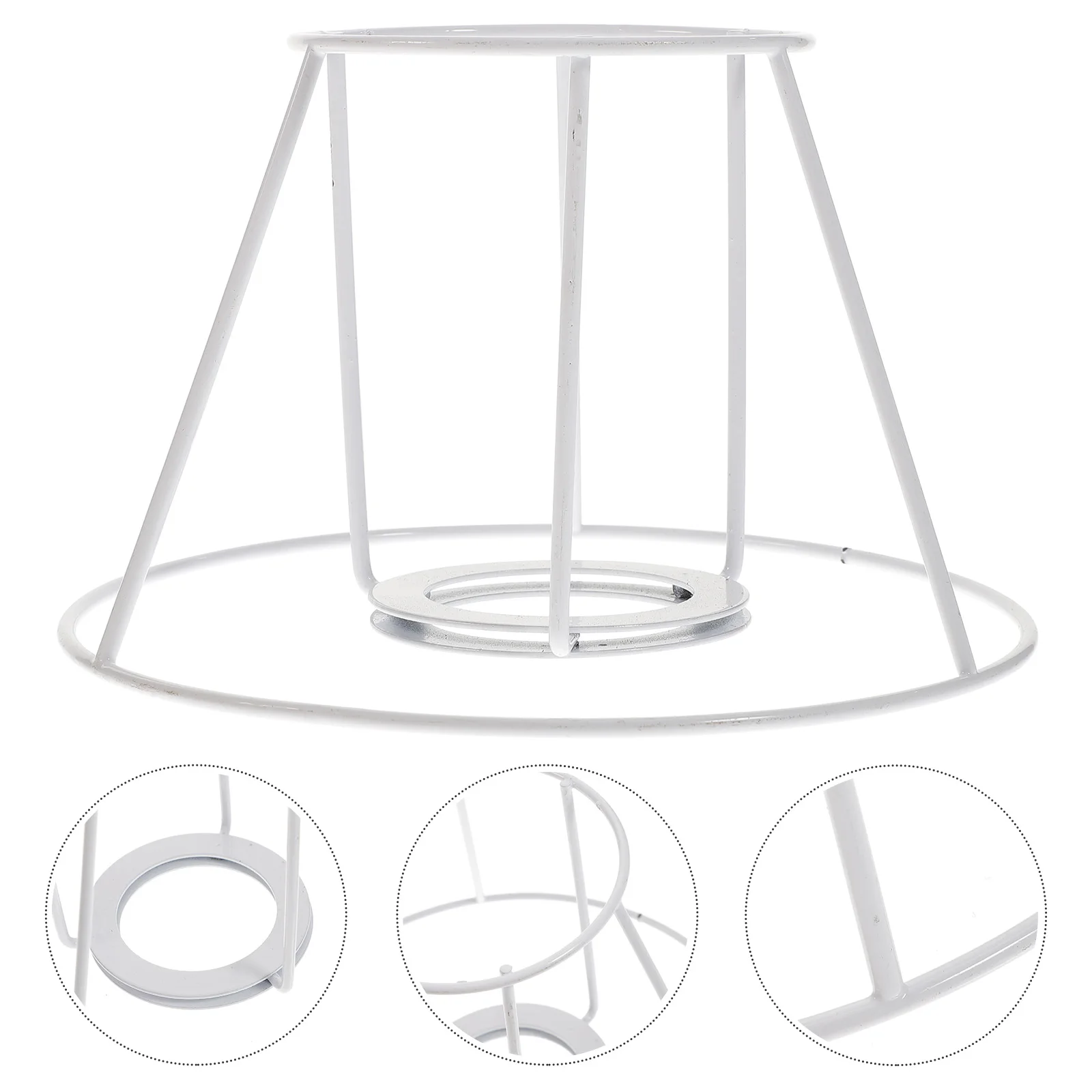 

Diy Chandelier Bracket Ceiling Light Holder Pendant Table Lamp Accessories Lampshade Iron Frame Handicraft Lamp Shade Bracket