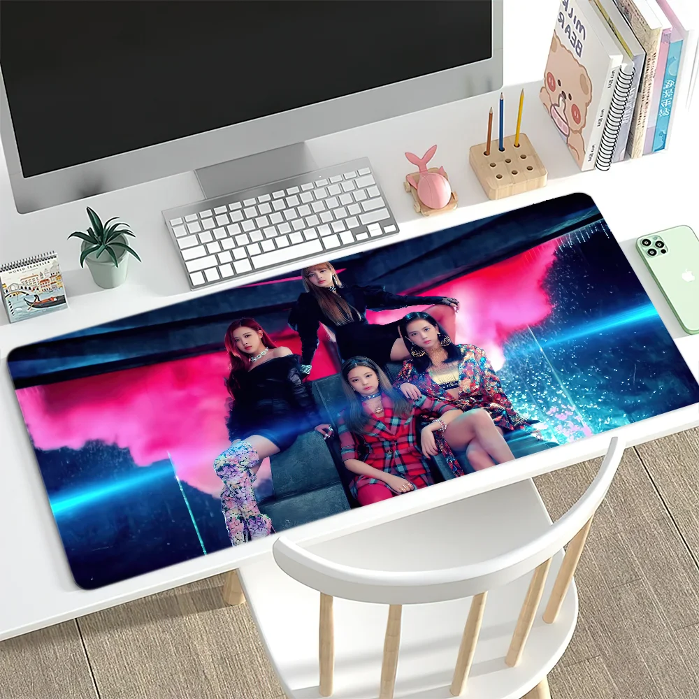 KPOP-BLACKPINKS Mouse Pad Gamer Cabinet Pc Desk Mat Keyboard Computer Desks Xxl Mousepad Large Mausepad