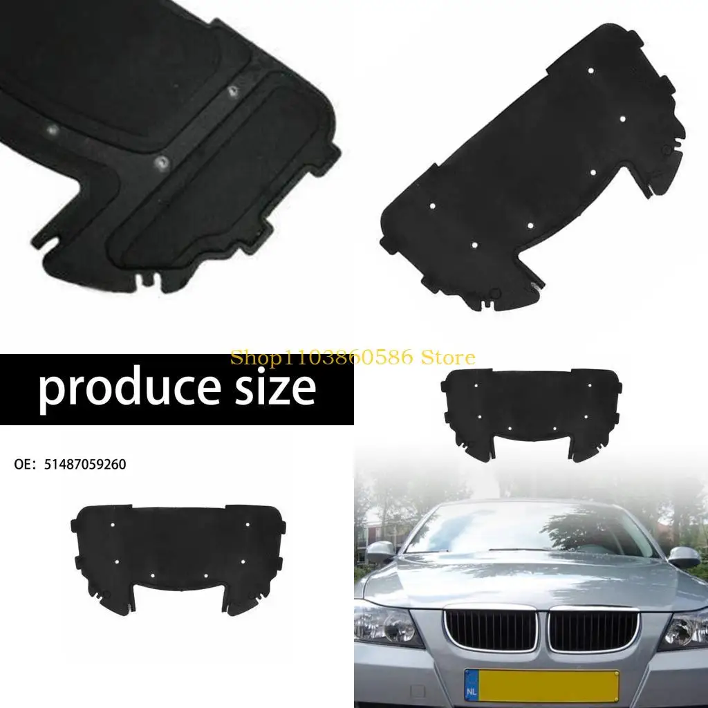 

242A 51887059260 Cotton Engine Hood Insulation Pad Effective Heat Protection and Noise Reduction for Vehicles