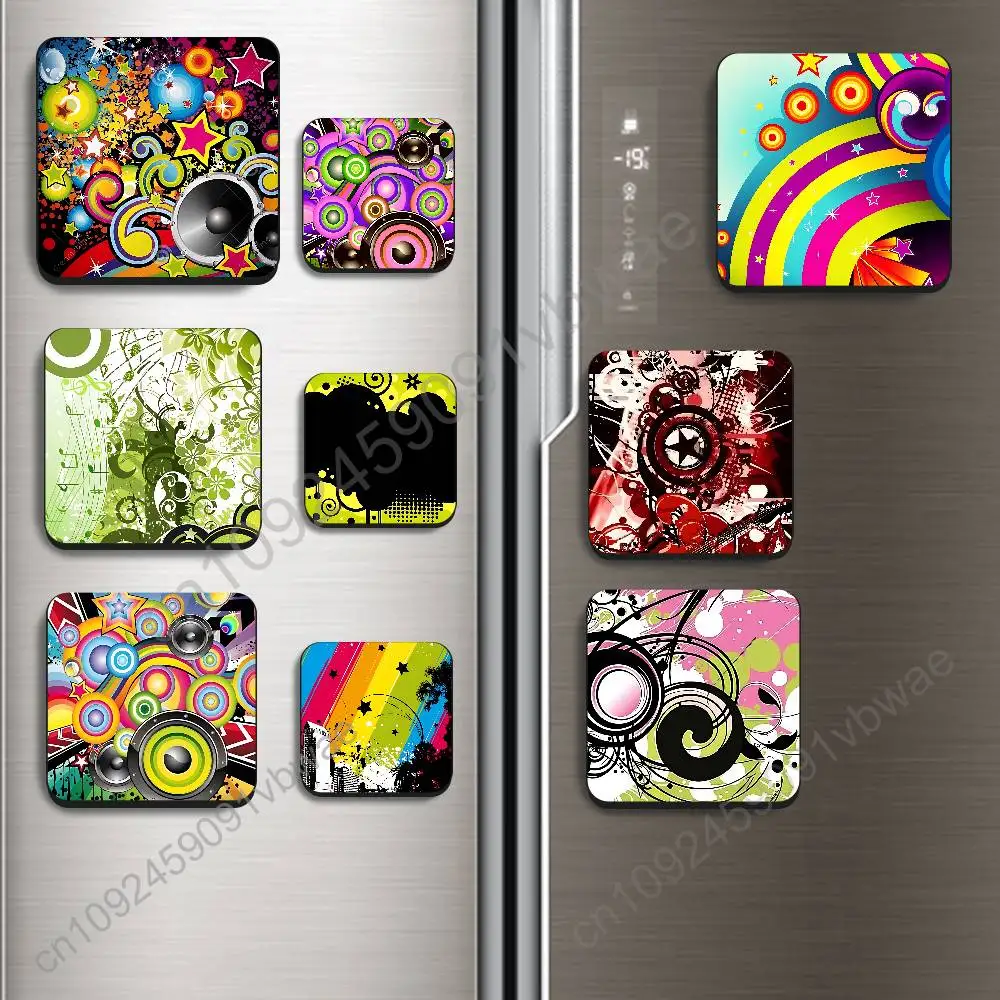 

Colorful Art Frutiger Metro Magnetic Fridge Magnets - No Falling Off, Fit for Refrigerators, All Metal Surfaces,Home Decor