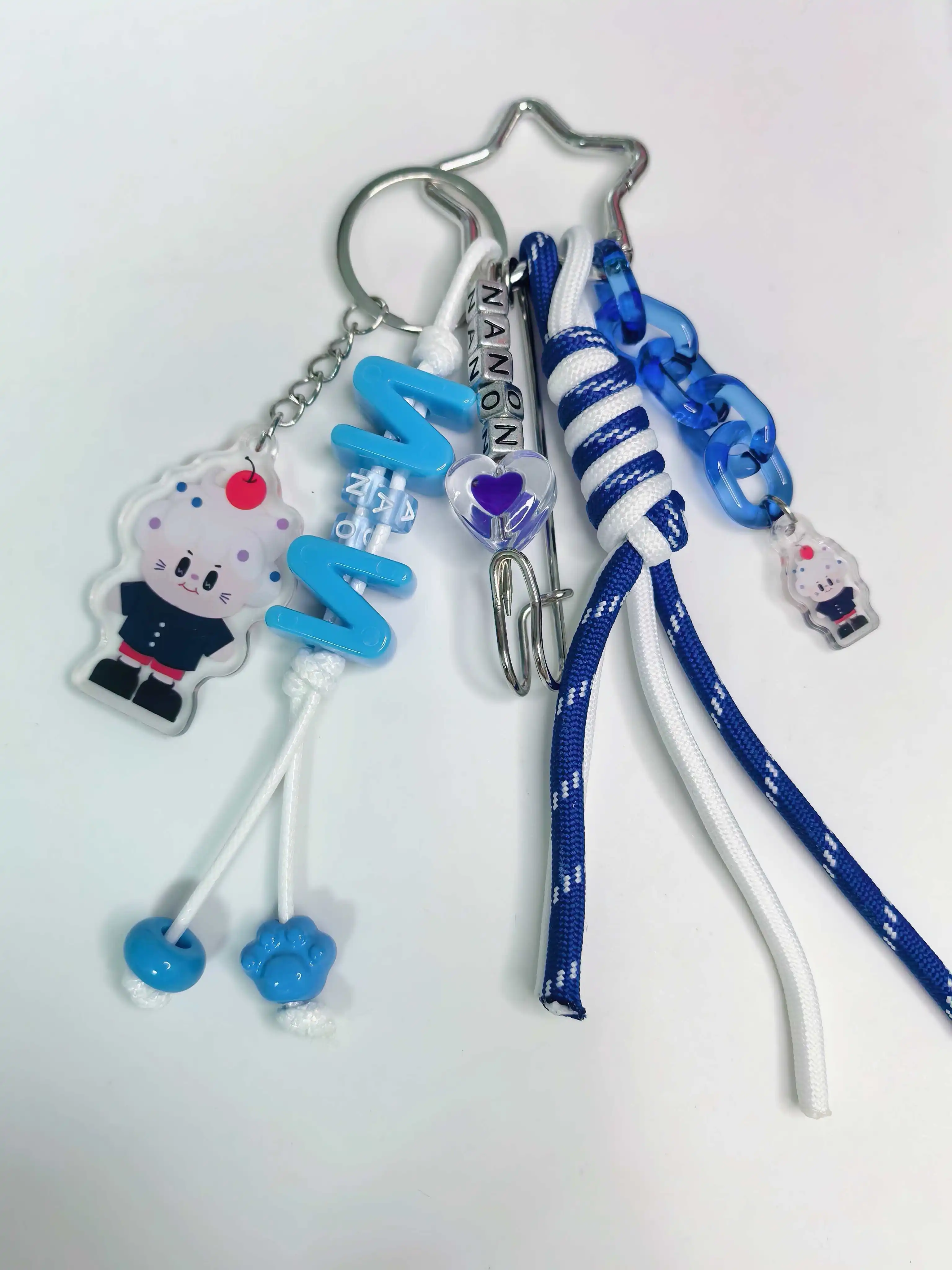 

Тайская звезда ручной работы, серия Bad Bubby, Омнан, Ненон, NilkNhake, украшение для сумки, аксессуары, сумка, подвеска, брелок