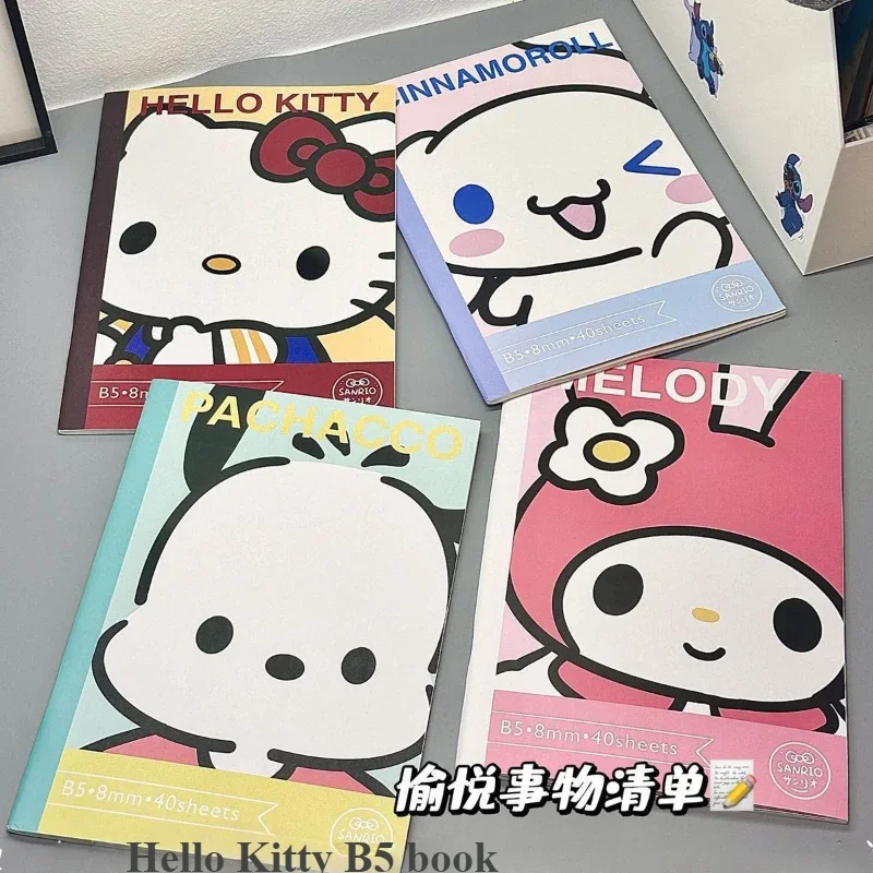 Sanrio Family Series High-value Cartoon Animation Cinnamoroll Notebook Portable Niche HelloKitty Student Notepad Office General