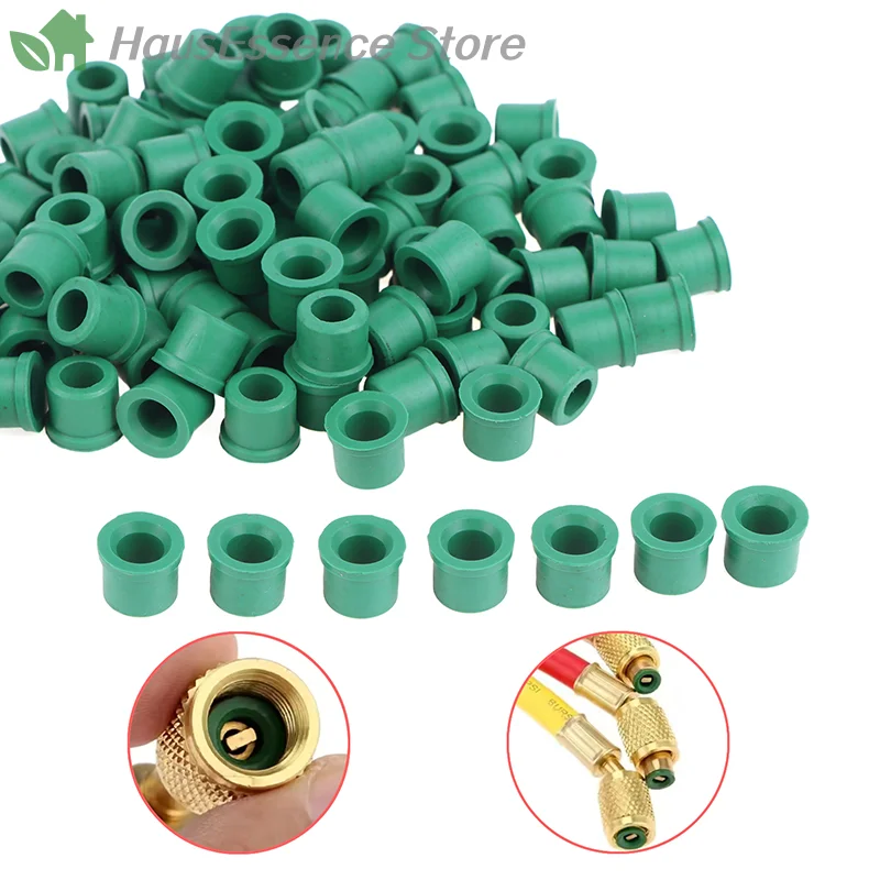 ※50/100 Peças de Juntas de Vedação para R410A/R134A, Acoplador Rápido de 1/4”, Juntas de Carregamento, Vedação de Mangueira HVAC, Reparo de O-Rings