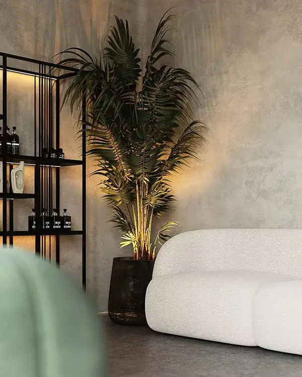 Modern Design Commercial Beauty Lounge Area Salon Sofa Set Wood & Leather Waiting Sofa Curved Wood Corner for Workshop Rest Area