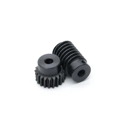 1:5 1:10 Small Reduction Ratio 1M 20T Worm Gear Drive 2/4 Threadworm High quality Precision Worm 6/8/10MM