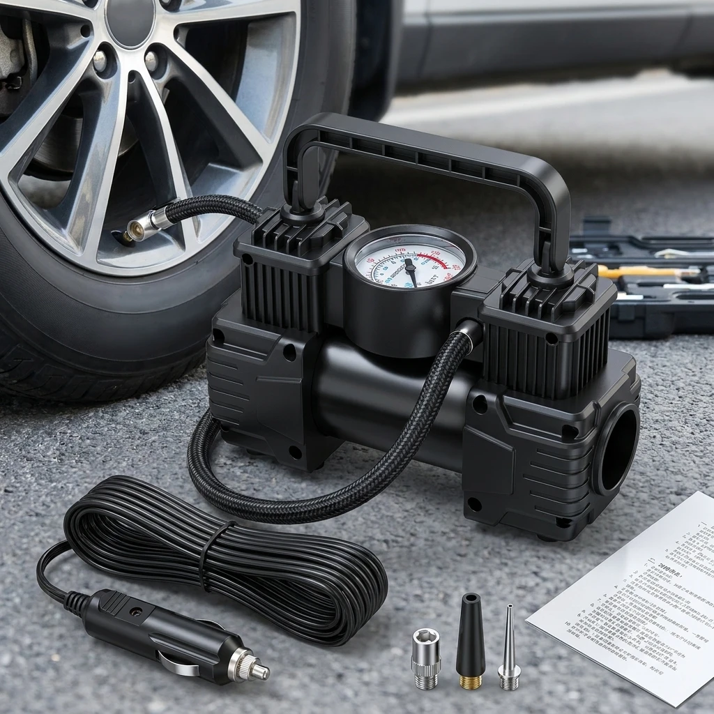 Car Tire Inflator Electric Pump Air Compressor Auto Heavy Duty Portable 12V