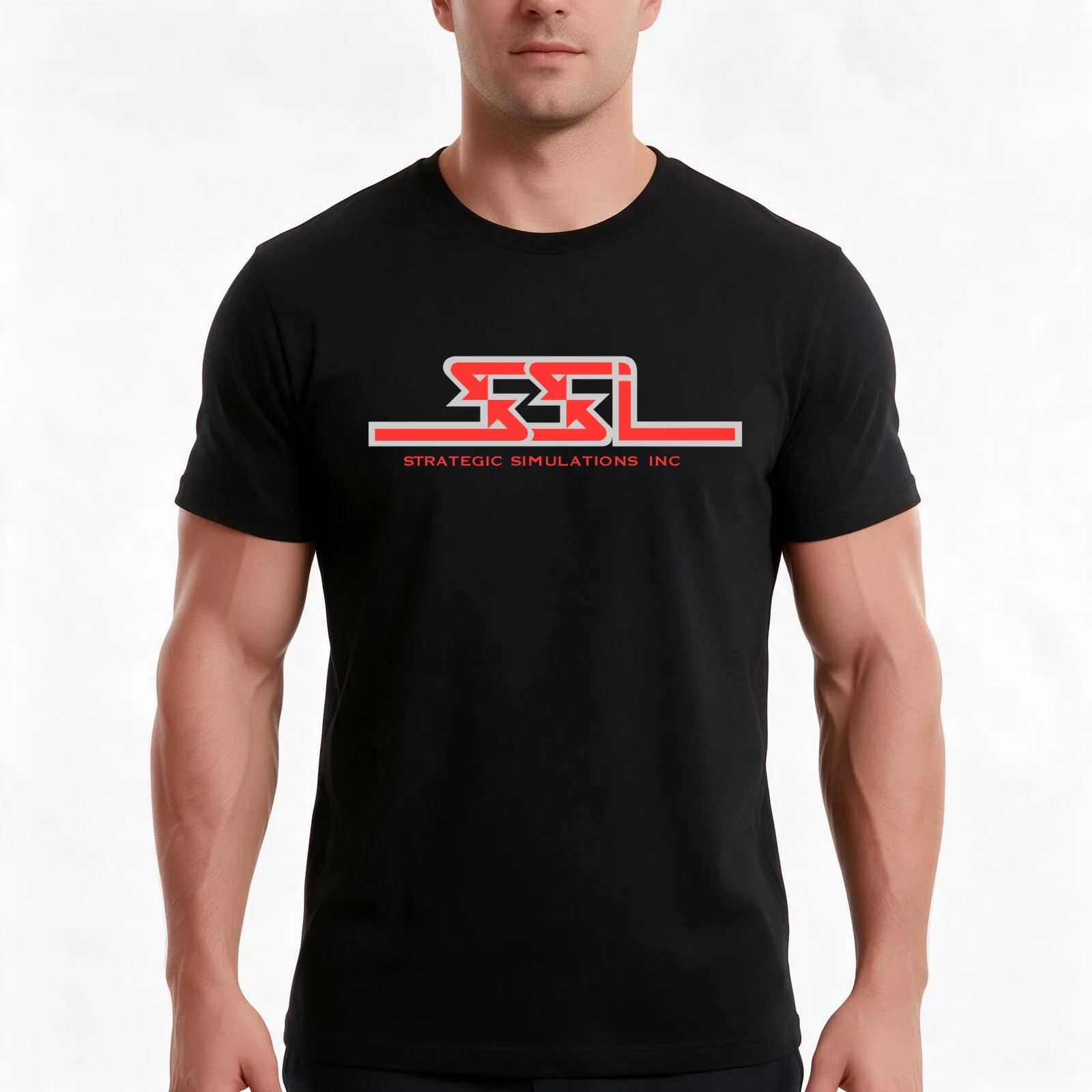 SSI Strategic Simulations Inc. Logo T-Shirt, Summer Casual Cotton Tee, Oversized Streetwear Tops, Vintage Graphic Print