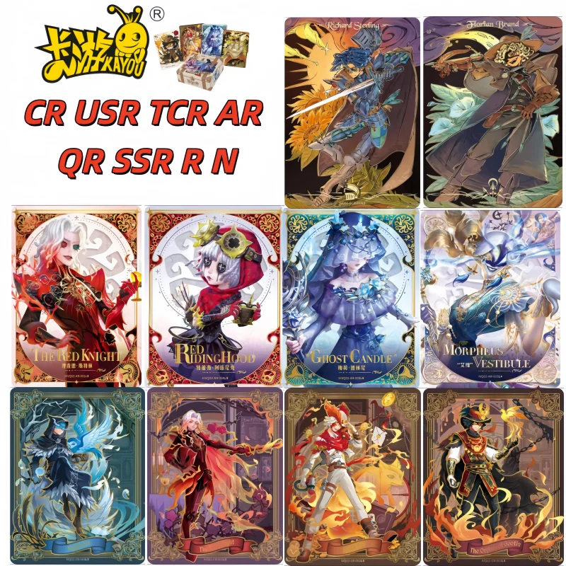 Kayou Identity V Personality Profile Card Secret Clues The Red Knight Spirit Fox King Arthur Collect Game Anime Cards Toy Gift