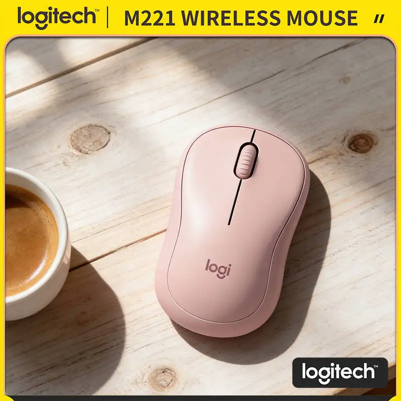 

Logitech M221 Silent Wireless Mouse - 90% Click Noise Reduction 1000 DPI USB Receiver Great for Students Office Workers Newbies