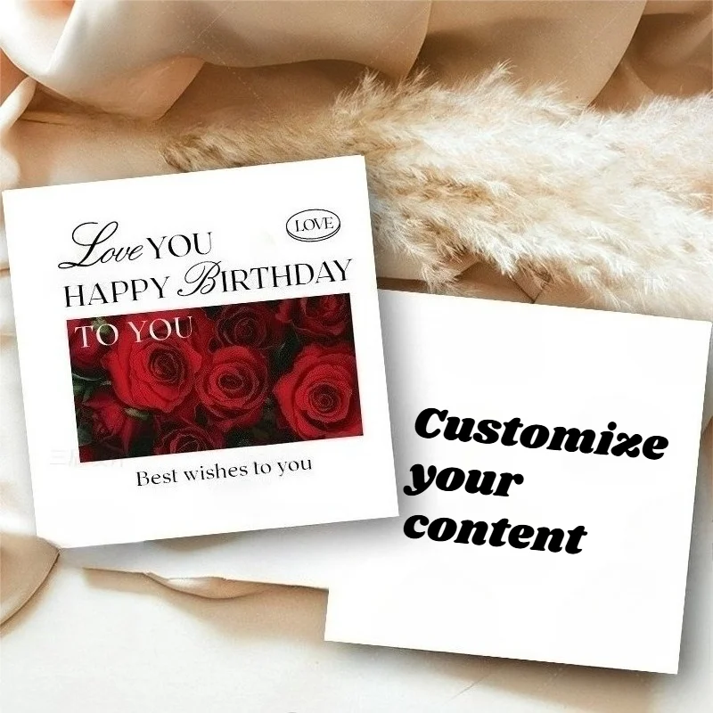 

Customize 500 Personalized Greeting Cards Customize Christmas Birthday Thank You Cards