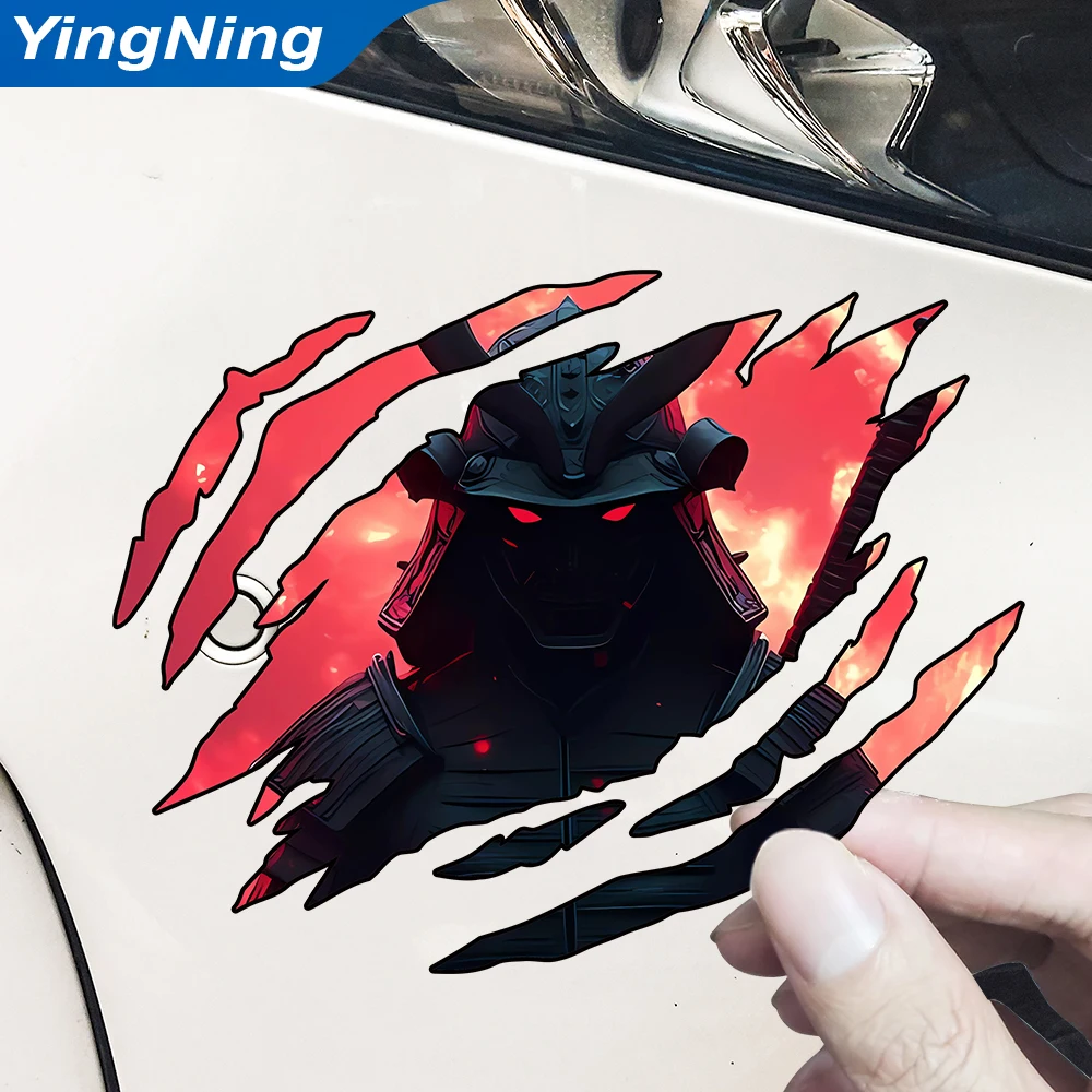

Samurai Warriors Scratch Mark Car Sticker PVC Waterproof Funny Decal Decoration Cover Motorcycle Auto Accessories 8cm/13cm/18cm