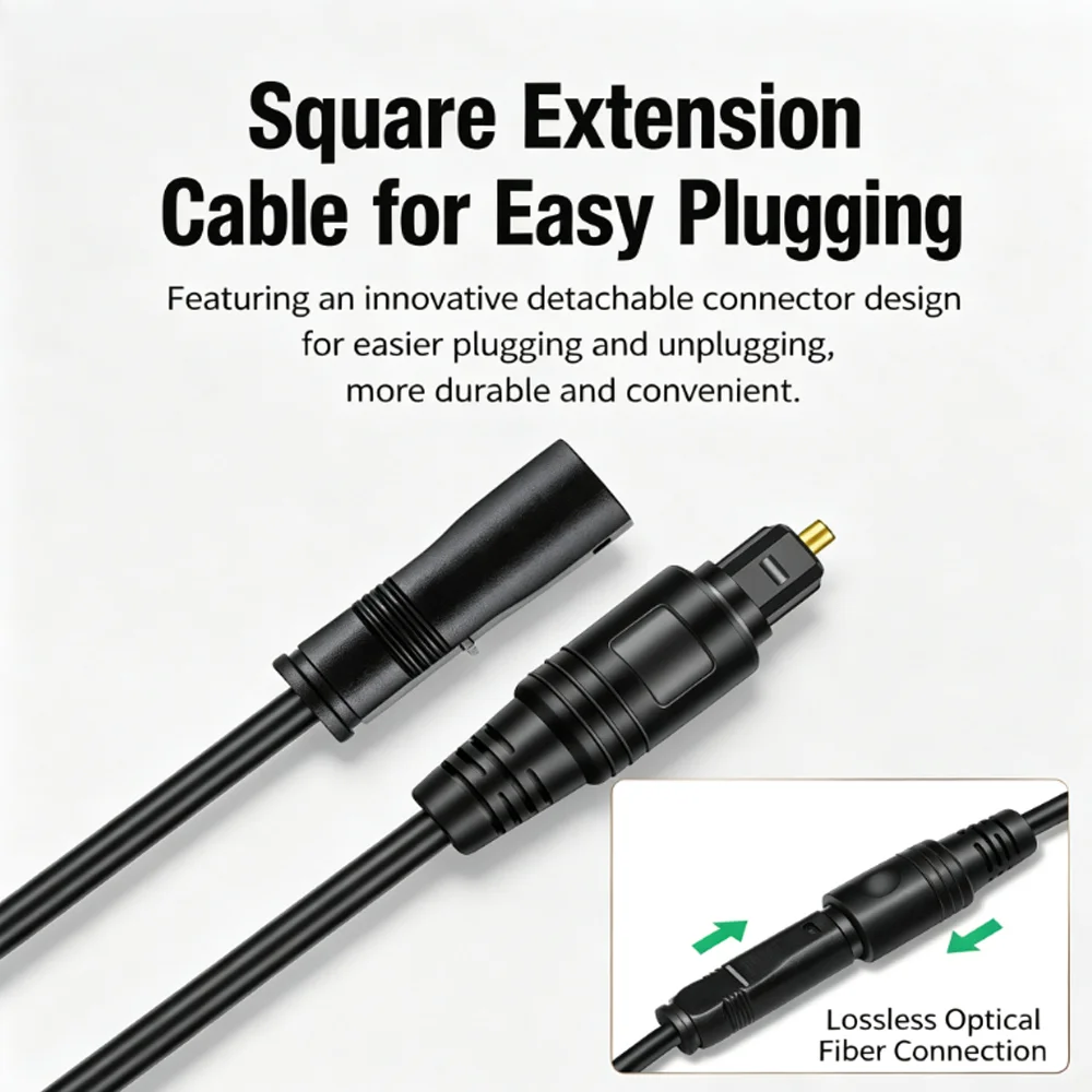 HIFI 5.1 TOSLINK SPDIF Optical Audio Cable Extension Digital Fiber Cable For Xbox PS4 SoundBar TV Home Theater Audio System